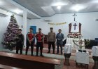 Anggota Polsek Pabuaran Polresta Cirebon Intensifkan Pengamanan Gereja dan rumah Ibadah Perayaan Misa Natal 2025 di Rumah Ibadah Yayasan Anugerah Kita jemaat HKBP Cirebon Timur.
