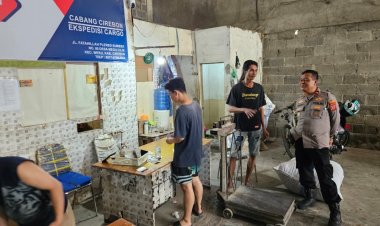 Polsek Weru Polresta Cirebon, Kapolsek Sambangi Pelaku Usaha Ekspedisi di Desa Megu Cilik