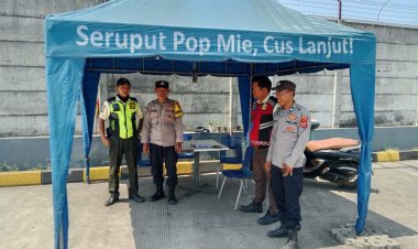 Polsek Pangenan Polresta Cirebon Laksanakan Patroli Dialogis, Berikan Himbauan dan Pembinaan Kamtibmas kepada Sekuriti PT Indofood CBP