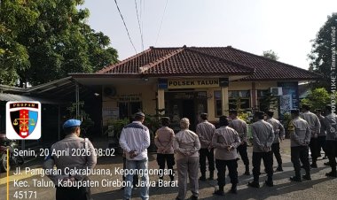 Polsek Talun Polresta Cirebon Awali Tugas dengan Apel Pagi, Wujud Disiplin dan Kesiapsiagaan Personel