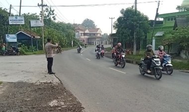 Polsek Ciwaringin Jaga Keamanan Pagi Hari