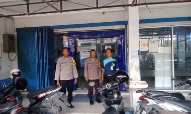 POLSEK PANGURAGAN GELAR PATROLI SIANG SAMBANGI SEJUMLAH OBJEK VITAL